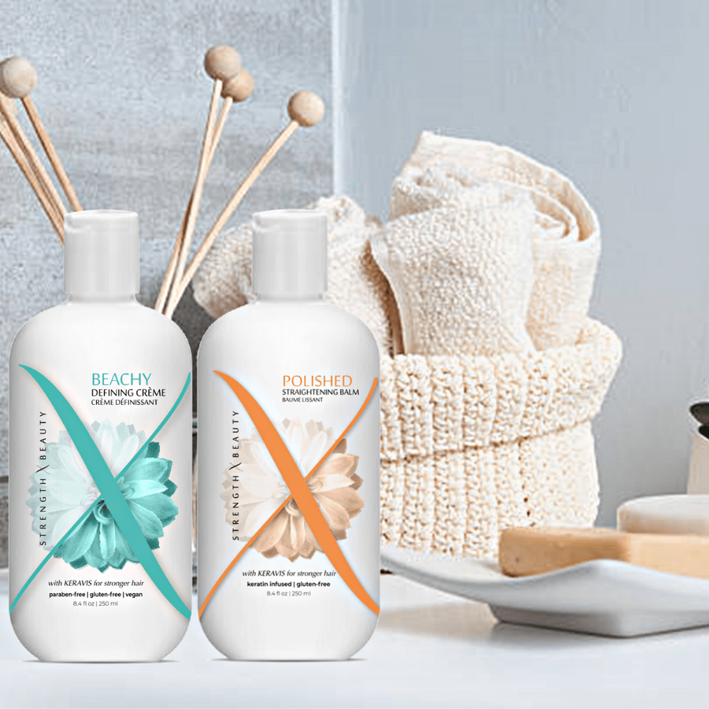 StrengthxBeauty.com Beach Waves Bundle | Thick-Coarse Hair: Beachy Wave Defining Creme + +