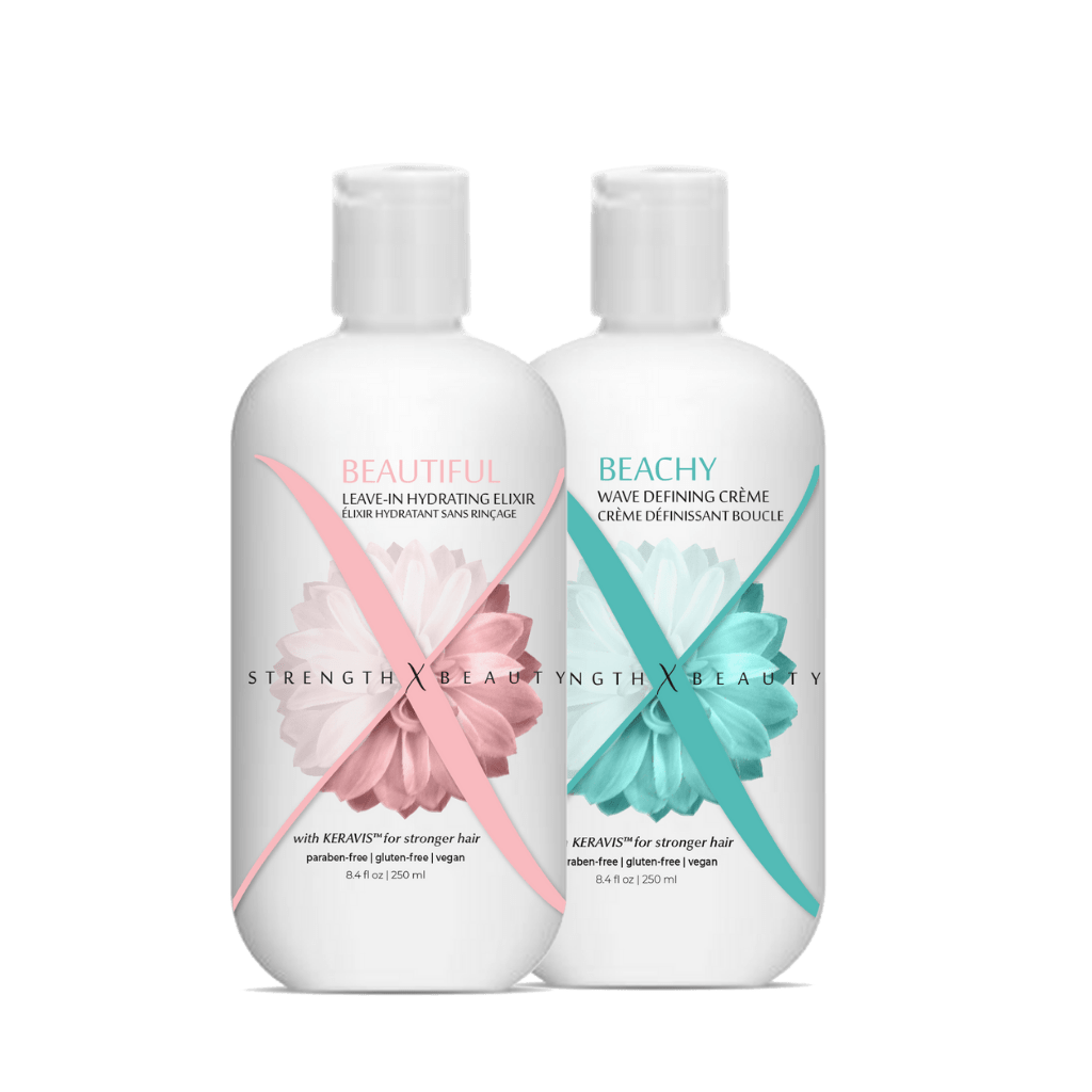 StrengthxBeauty.com Beachy | Beautiful Duo: Beautiful Leave In Hydrating Elixir + Beachy Wave Defining Creme