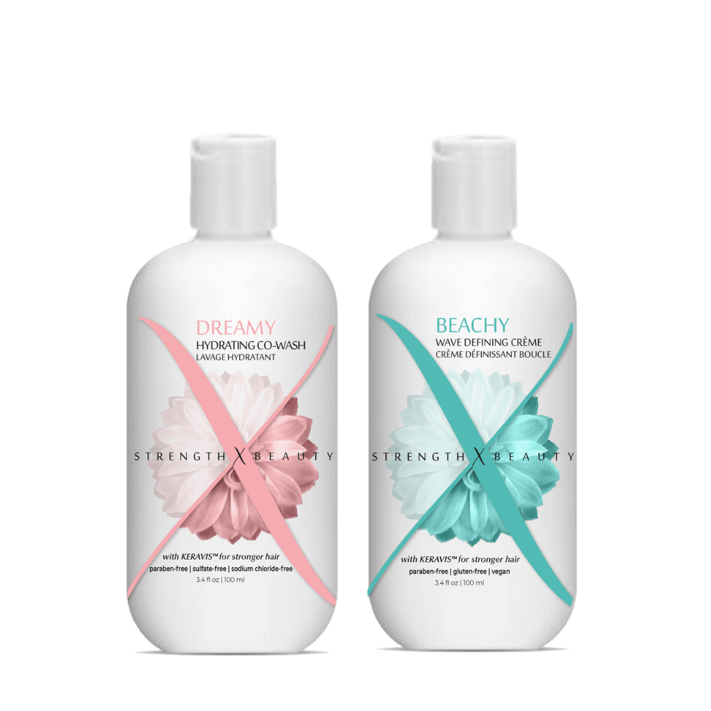StrengthxBeauty.com Curl Care Duo: Dreamy Hydrating Co-Wash + Beachy Wave Defining Creme
