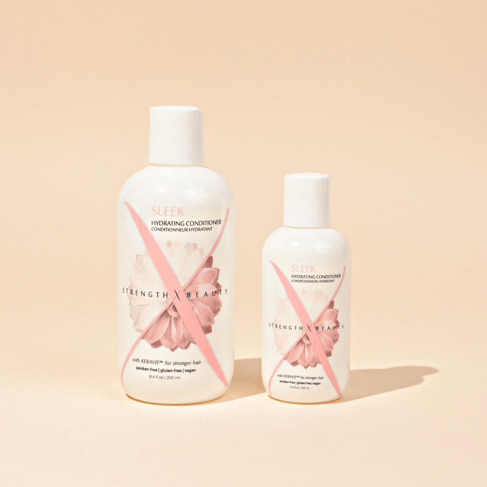 sleek hydrating conditioner bundle: salon size + travel size (save $5)