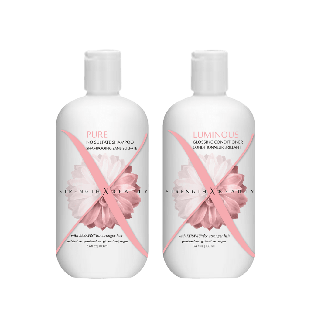 StrengthxBeauty.com Pure No Sulfate Shampoo + Luminous Glossing Conditioner Bundle