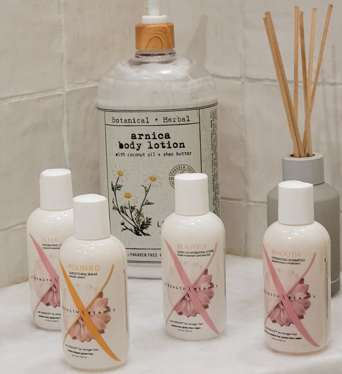 StrengthxBeauty.com Hair Care Kits 5 pc. Discovery | Travel Set: Fine to Medium Silky Hair