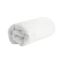 Softee Mcirofiber hair and skin towle in snow white